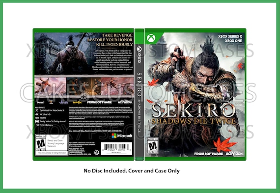 SEKIRO　ディスクケース Custom Replacement Case Sekiro - NO DISC - PS5 or Xbox
