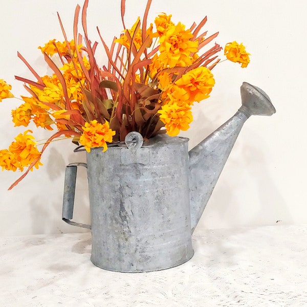 The Best Vintage Galvanized Watering Can Sprinkler Head Farmhouse Decor