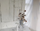 Amazing Vintage Metal Iron Rusty Plant Stand White Shabby Chic Plant Stand