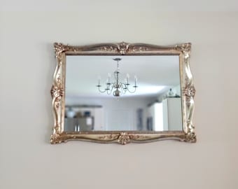 Black French Ornate Wall Mirror Resin Style Dressing Mirror Large mirror 49 X 69