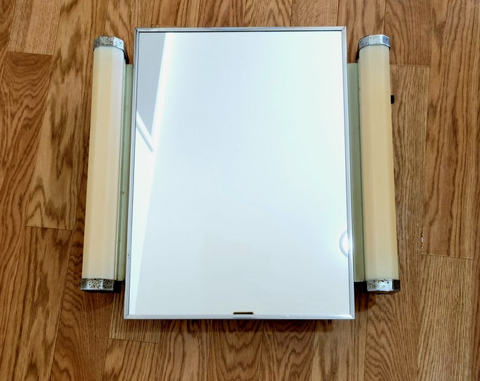 Vintage Medicine Cabinet With Mirror, Plastic and Metal, 1960s Bathroom ...