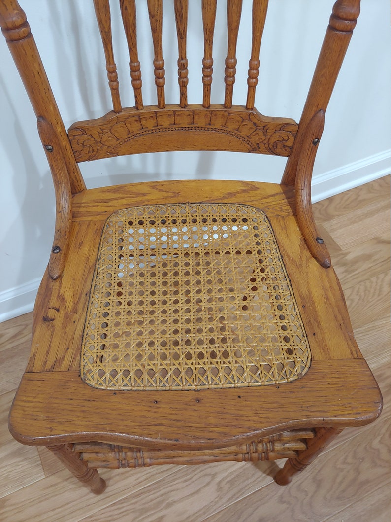 Antique Walnut Cane Bottom Chairs at Kate Parks blog
