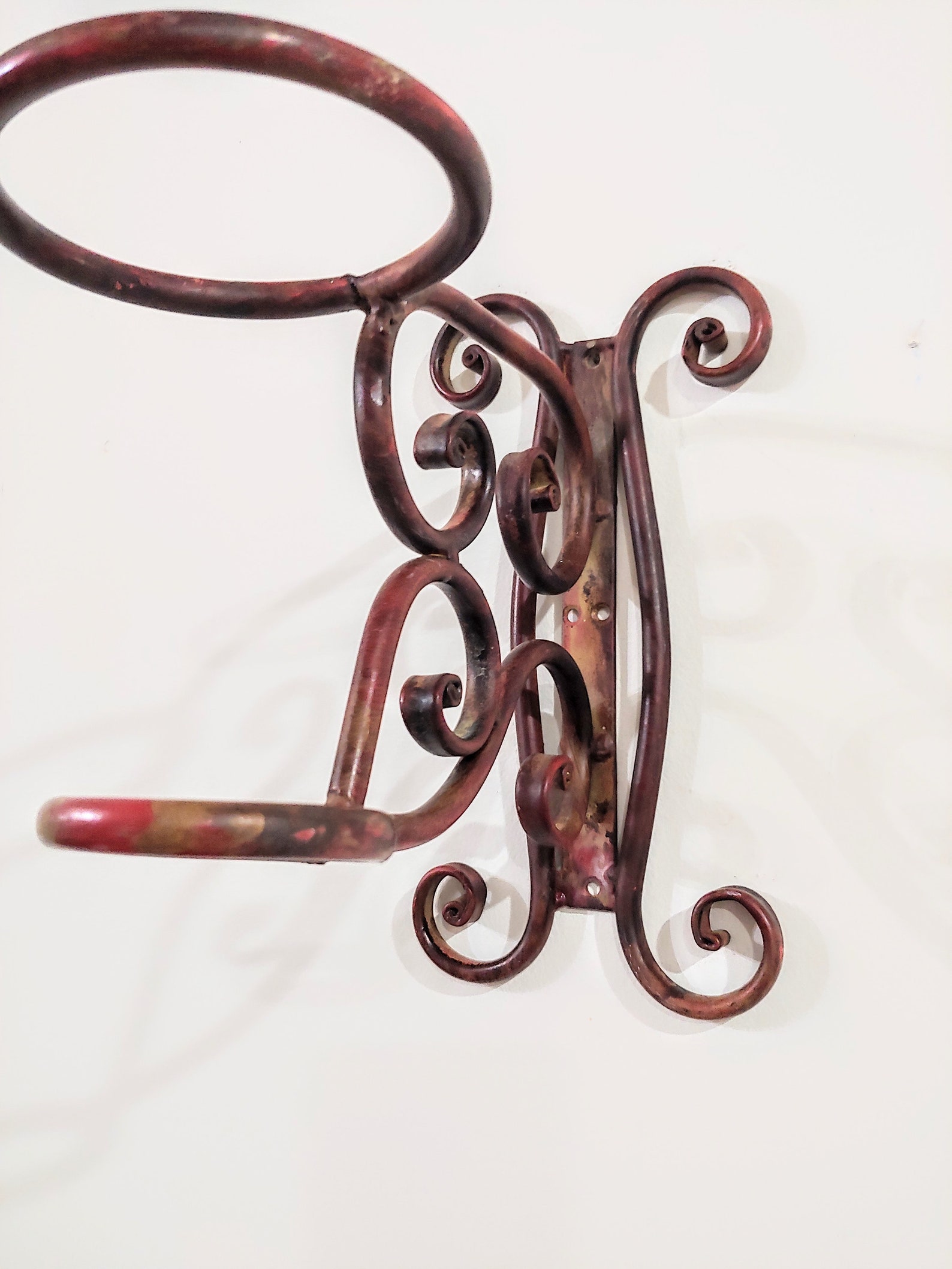 Iron Wall Flower Vase Bracket Carriage Vase Wall Hanging Vase Etsy