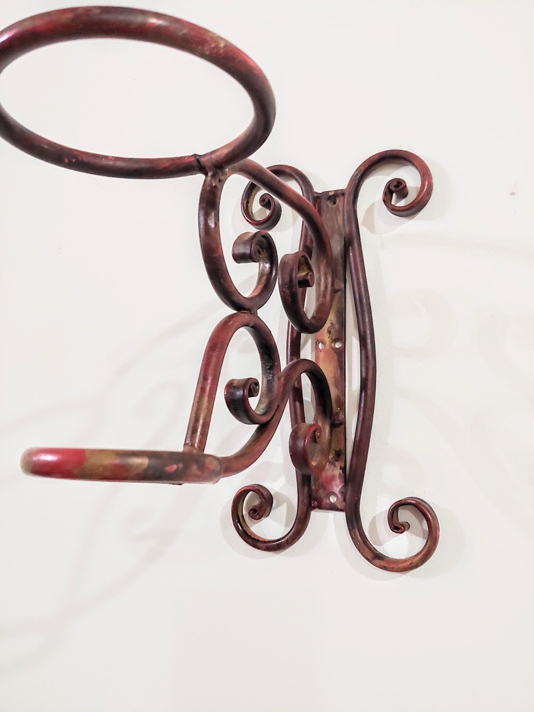 Iron Wall Flower Vase Bracket Carriage Vase Wall Hanging Vase Etsy