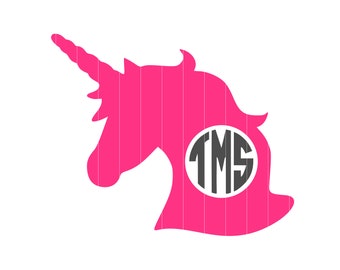 Download Unicorn Monogram Svg Etsy PSD Mockup Templates