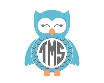 Download Owl Monogram Svg Etsy