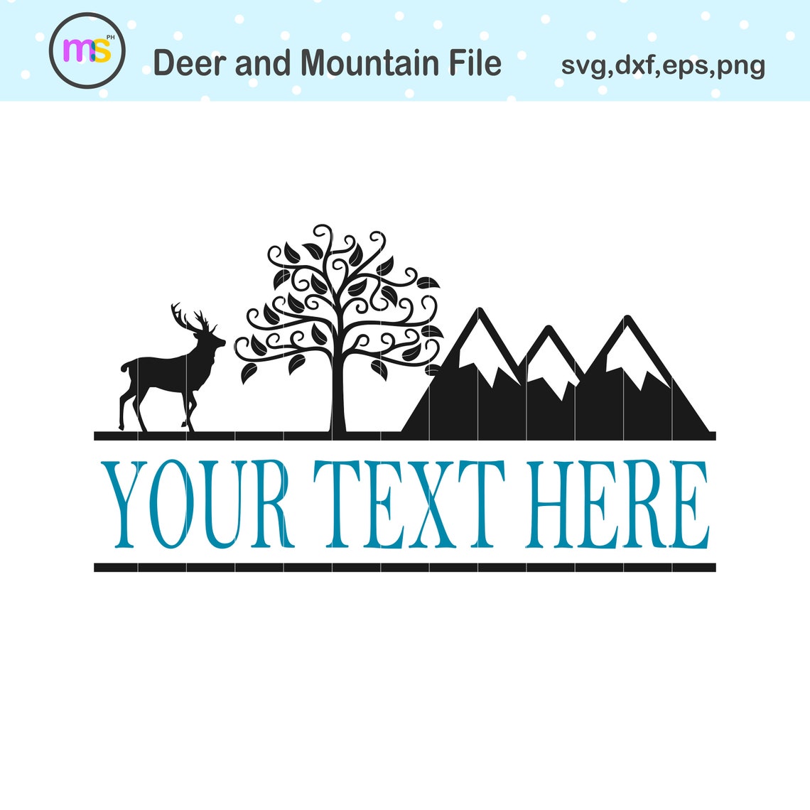 Free Free 130 Deer Mountain Silhouette Svg SVG PNG EPS DXF File