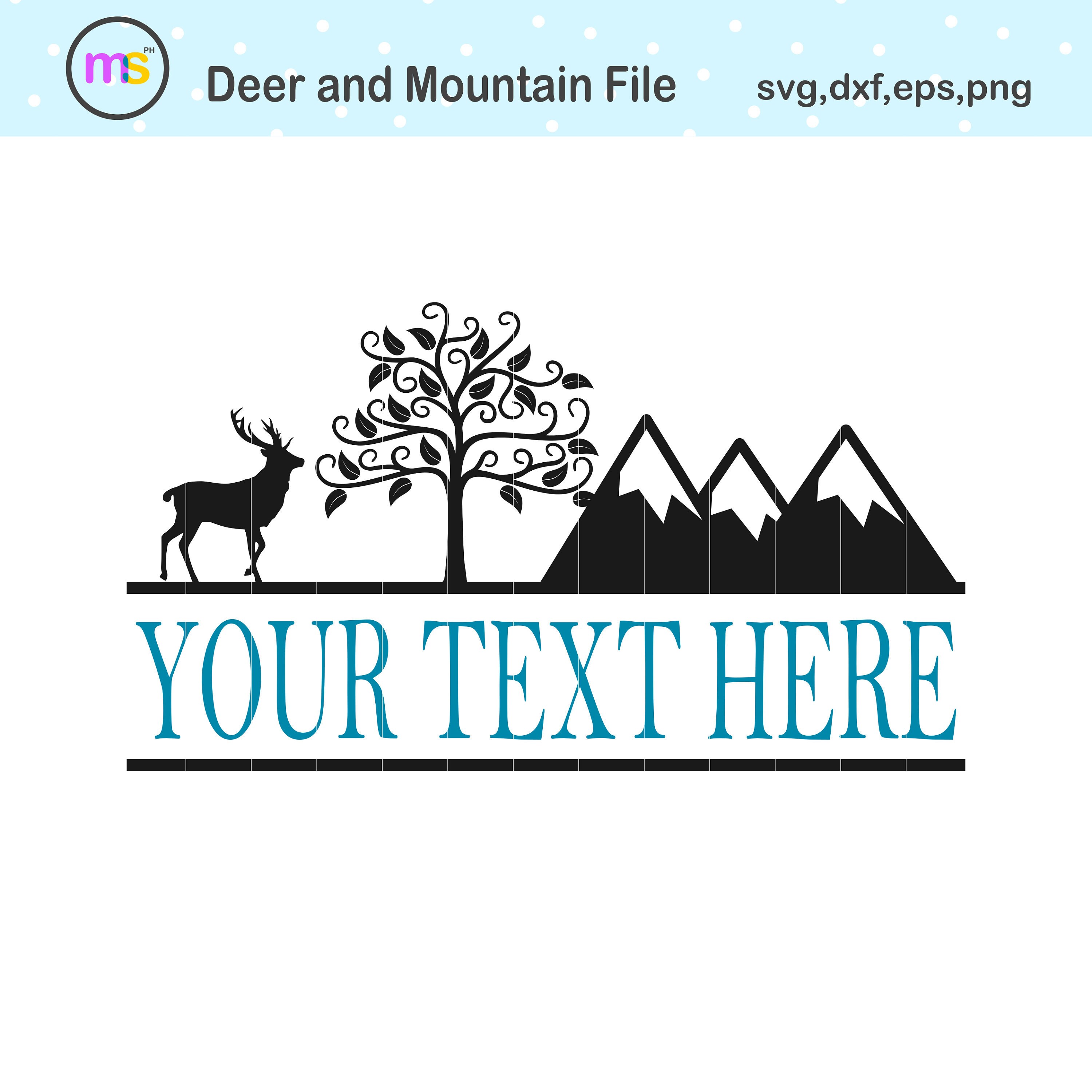 Free Free 146 Deer Mountain Silhouette Svg SVG PNG EPS DXF File
