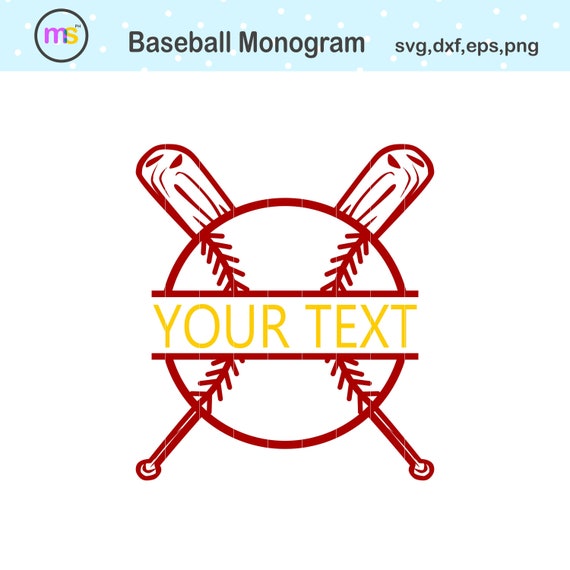 Download Baseball Monogram Svg Softball Monogram Svg Baseball Svg Etsy