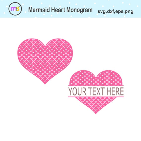 Download Mermaid Scales Svg Mermaid Monogram Svg Mermaid Heart Svg Etsy