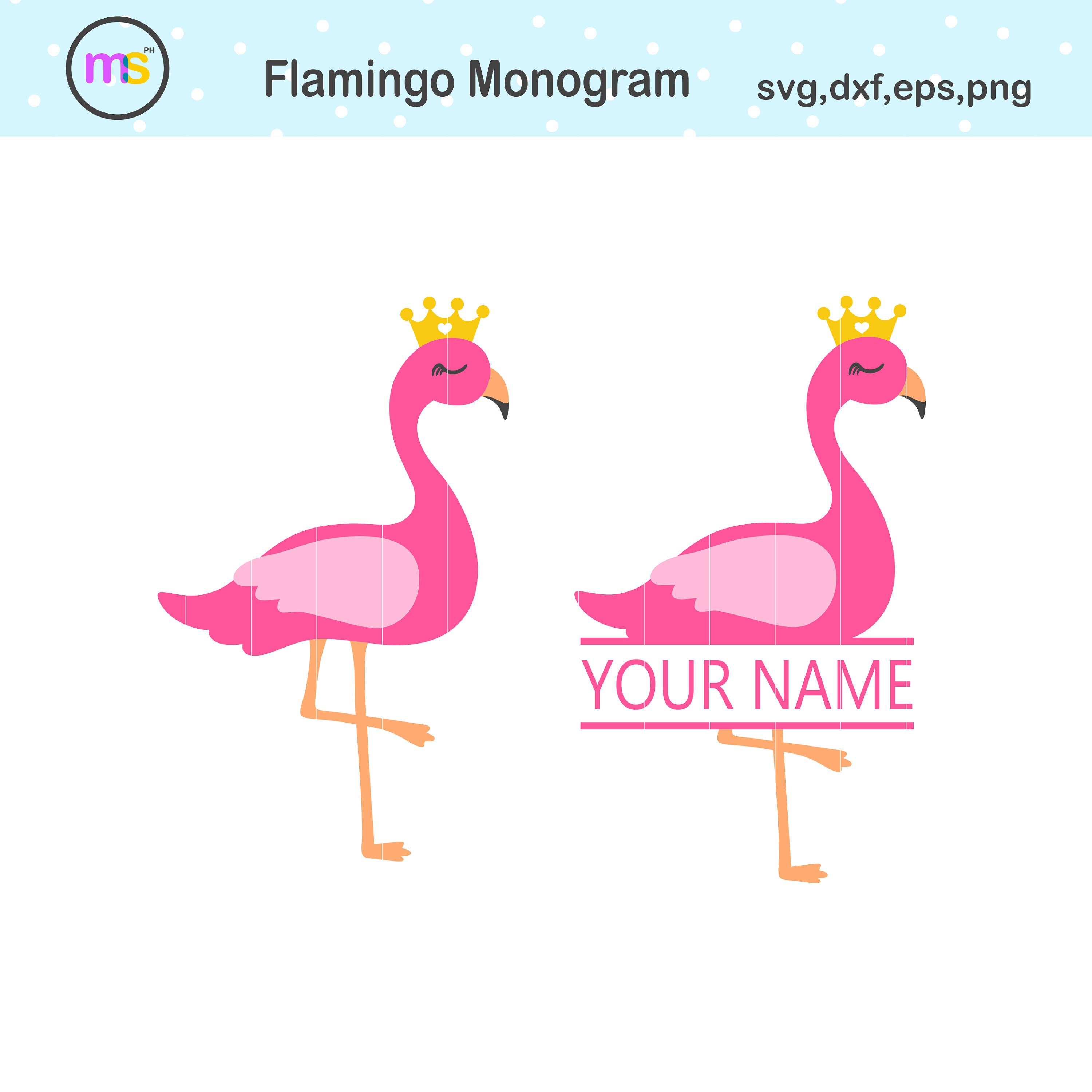 Download Flamingo Monogram Svg Flamingo Monogram Flamingo Svg | Etsy