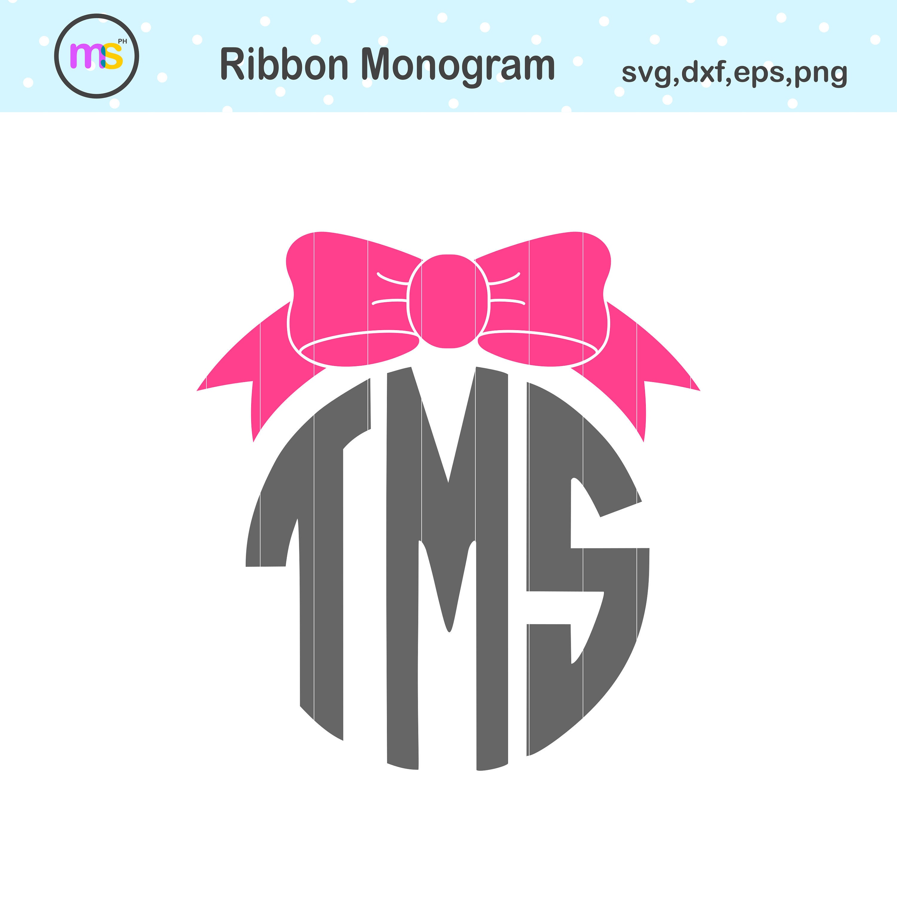 Download Bow Monogram Svg Bow Svg Bow Tie Svg Bow Ribbon Svg Bow Etsy