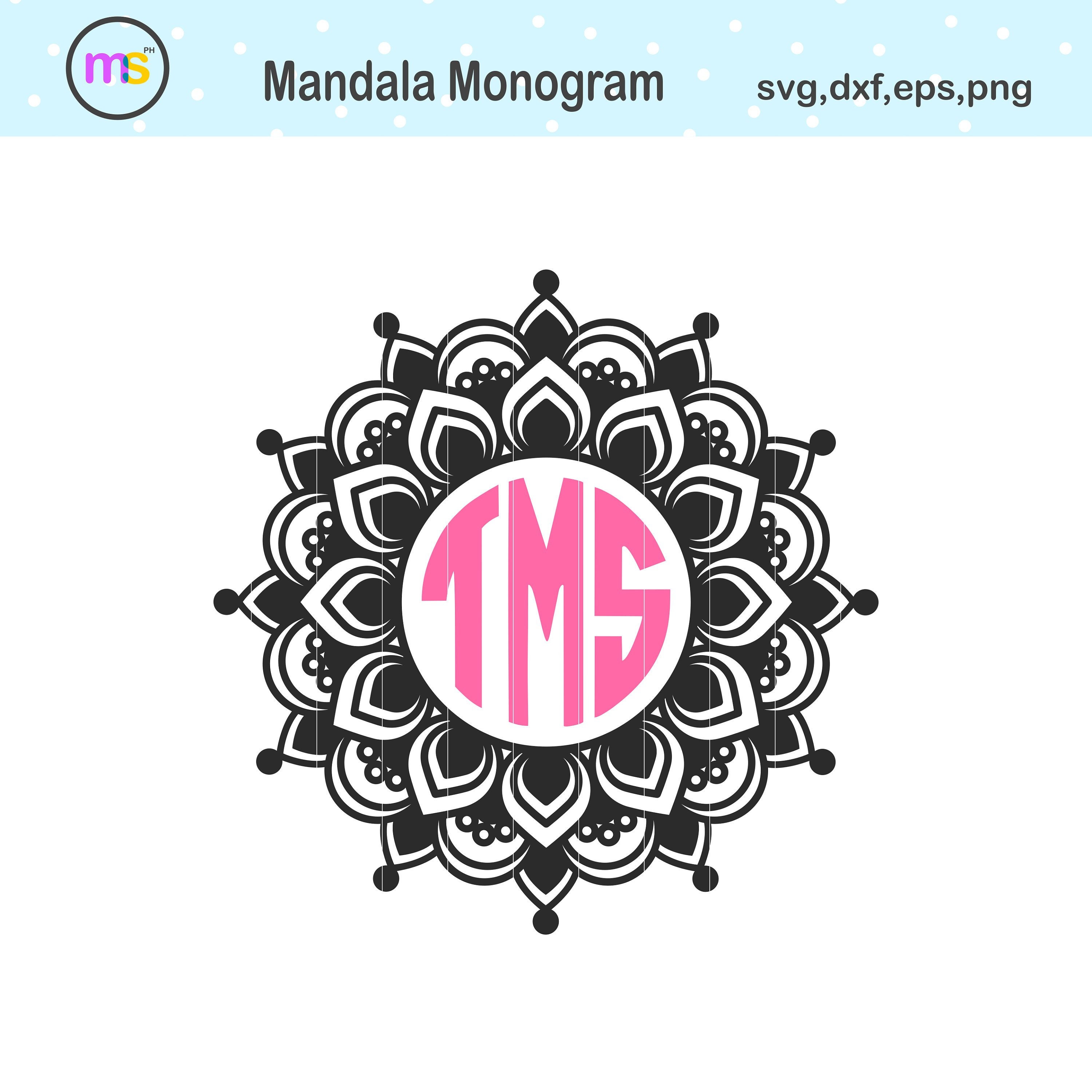 Download Mandala Svg Mandala Monogram Svg Mandala Clip Art Mandala Etsy