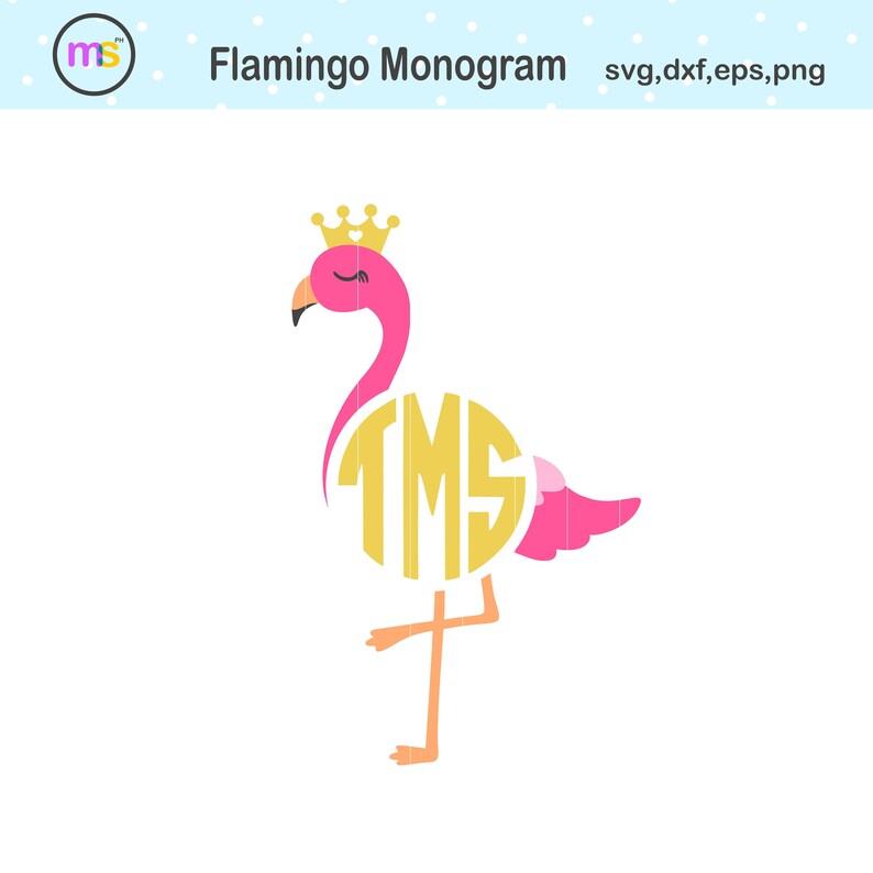 Download Flamingo Monogram Svg Flamingo Svg Flamingo Monogram | Etsy