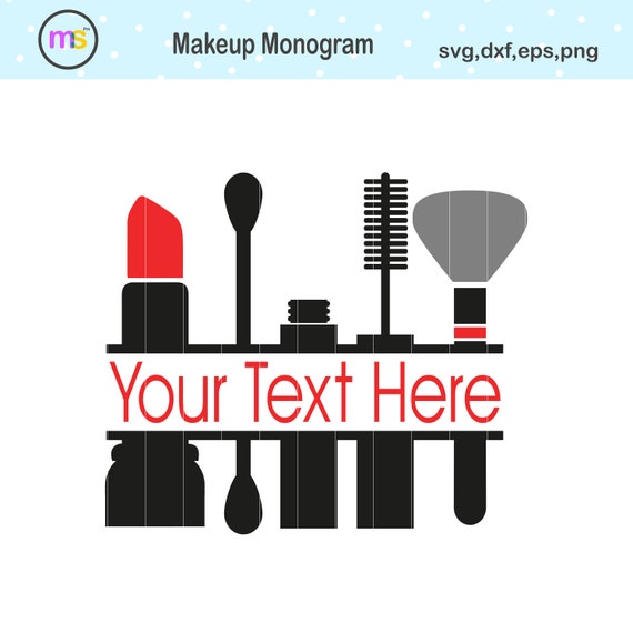 Download Makeup Monogram Svg Makeup Split Monogram Svg Makeup Svg Etsy