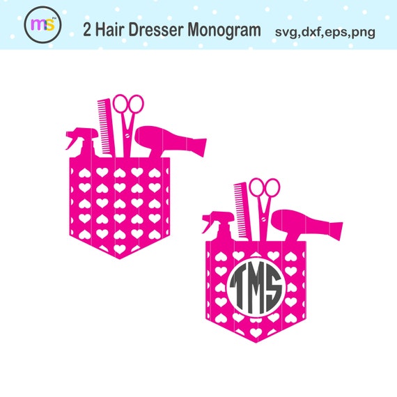 Download Hairdresser Svg Hairdresser Monogram Svg Hairdresser Etsy
