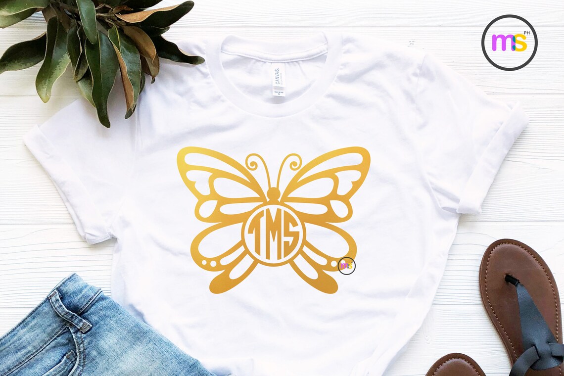 Butterfly Monogram Svg Butterfly Svg Butterfly Clip Art | Etsy