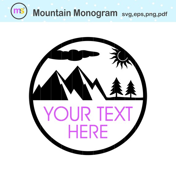 Download Mountain Svg Mountain Monogram Svg Mountain Clip Art Etsy