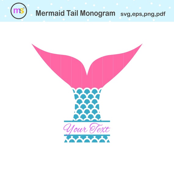 Download Mermaid Tail Svg Mermaid Monogram Svg Mermaid Svg Mermaid Etsy