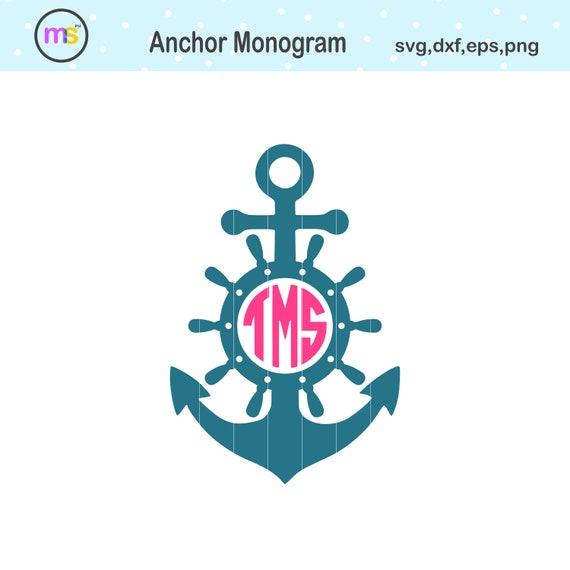 Download Anchor Monogram Svg Anchor Monogram Anchor Svg Anchor Clip Etsy