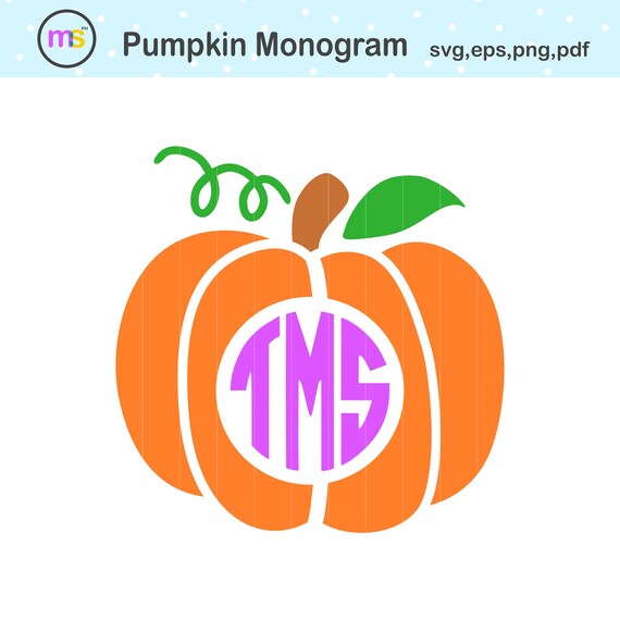 Download Pumpkin Monogram Svg Pumpkin Svg Pumpkin Clip Art Pumpkin Etsy