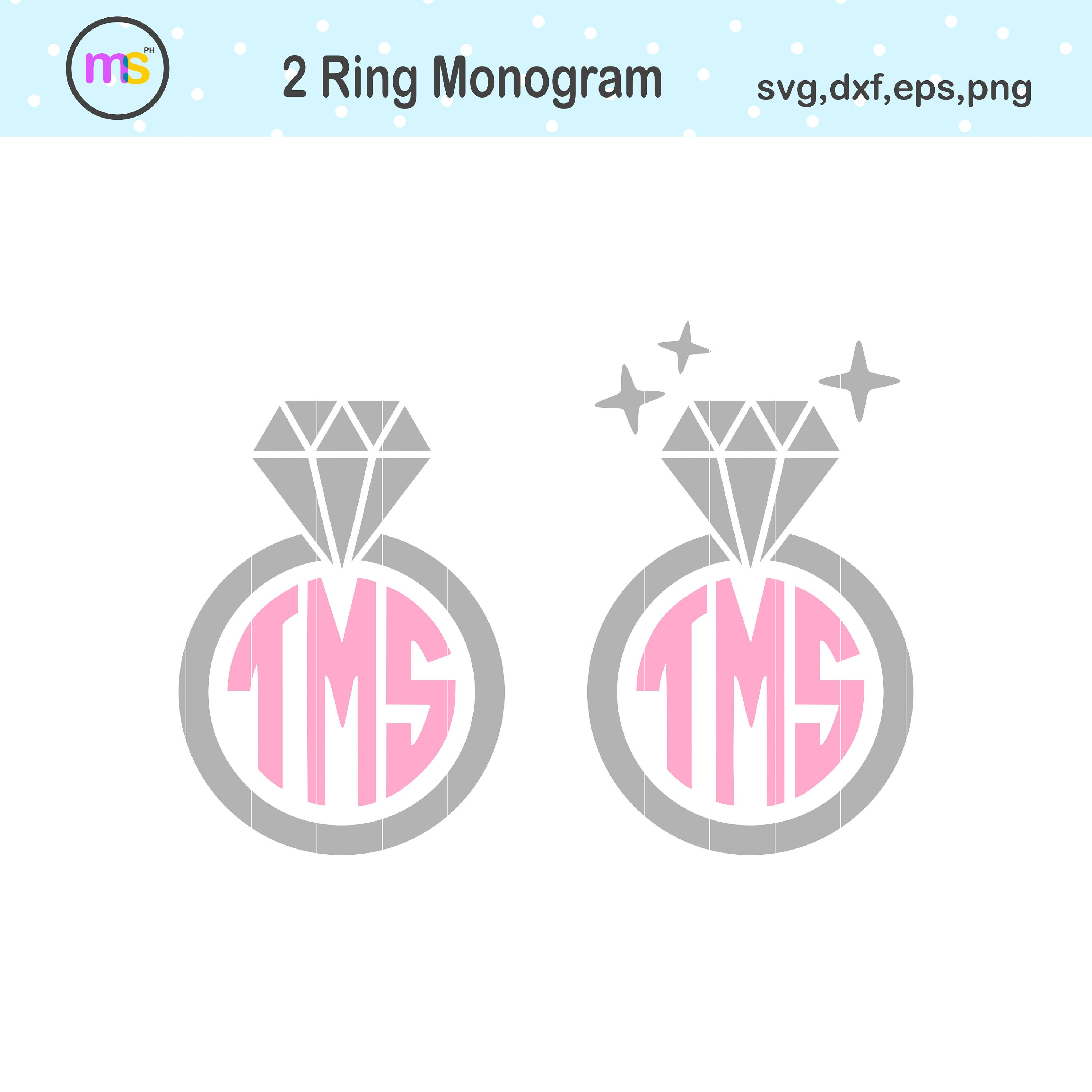Download Wedding Ring Monogram Svg