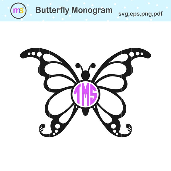 Free Free 90 Butterfly Monogram Svg SVG PNG EPS DXF File
