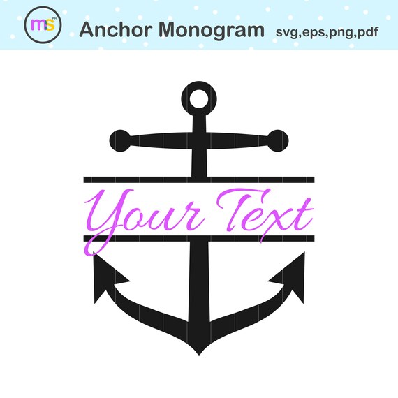Download Anchor Svg Anchor Monogram Svg Beach Svg Beach Monogram Etsy