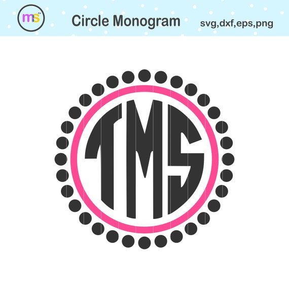 Download Free Circle Monogram Svg Monogram Frame Svg Monogram Svg Etsy SVG Cut Files