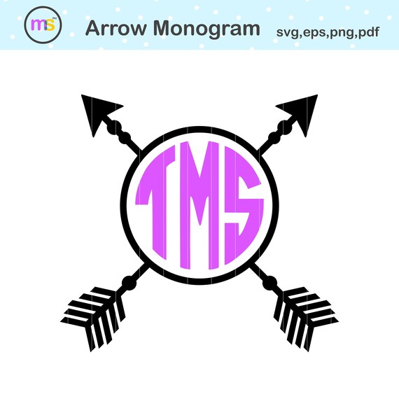 Download Arrow Monogram svg Arrow svg Tribal Arrow svg Monogram | Etsy