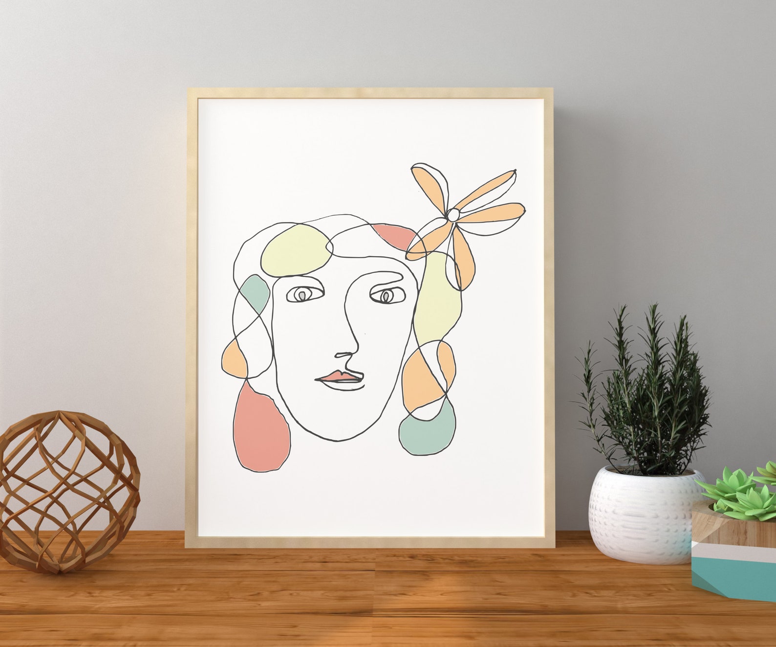 Woman Wall Art Woman Face Wall Art Woman Wall Decor Etsy