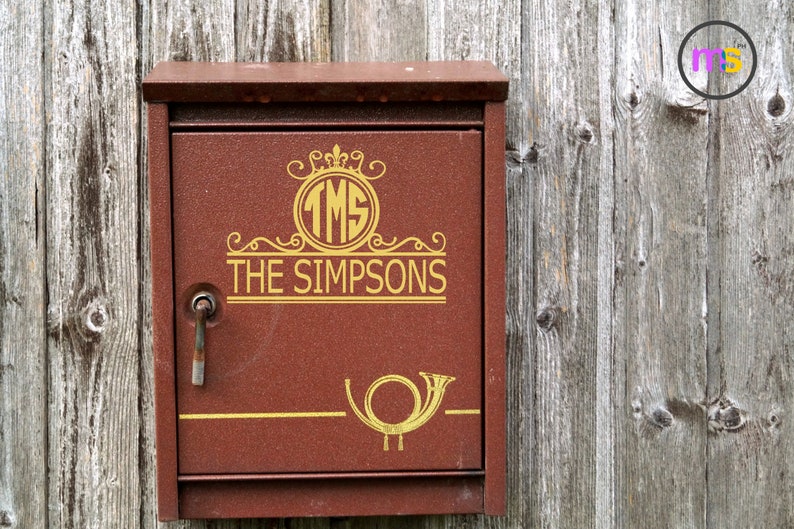 Download Mailbox Monogram Svg Mailbox Svg Mailbox Decal Svg ...