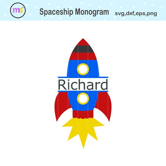 Download Spaceship Monogram Svg Rocket Monogram Svg Spaceship Svg Etsy