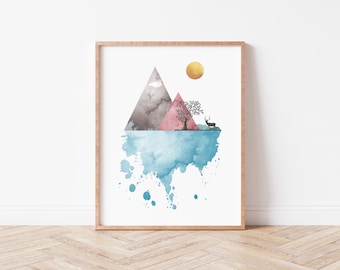Scandinavian Wall Art, Nature Prints, Nordic Prints, Prints
