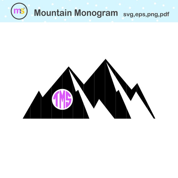Download Mountain Monogram Svg - Layered SVG Cut File - Creative ...