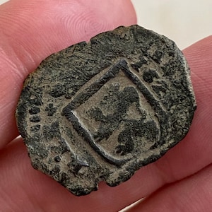 Genuine Spanish Shipwreck Treasure Coin - 8 Maravedis - Dated 1622 - Pirate Treasure Cob - w/ COA