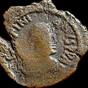 Byzantine Era Justinian I Bronze Decanummium Ancient Coin - w/ COA