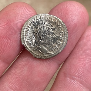 Genuine Ancient Roman Silver Denarius w/ Caracalla from GLADIATOR 2 Movie - Rare Nice Portrait - Dated AD 198-217 - w/ COA