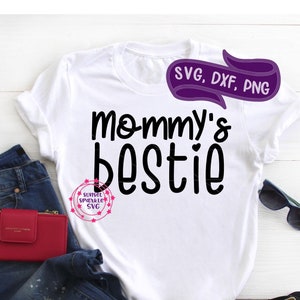 Mommy's Bestie SVG, dochter svg, dxf, png, instant download, peuter meisje svg voor cricut, Bestfriend svg, Bestie svg, meisje svg