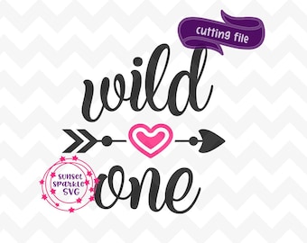 Wild One svg, one svg, dxf, png sofortiger Download, erster Geburtstag svg, 1. Geburtstag svg, Geburtstagskind svg für Cricut und Silhouette
