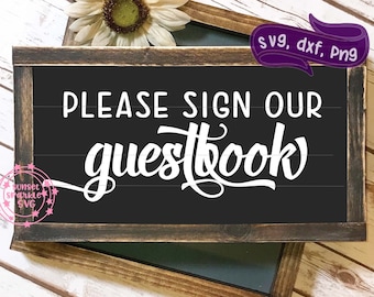 ゲストブック svg、ウェディング svg、dxf、png、即時ダウンロード、cricut およびシルエット用のゲストブック svg、ゲストブック svg、印刷可能