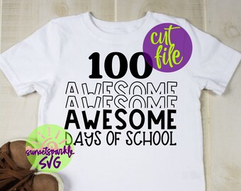 100 days svg, 100 days of school svg, School svg, dxf, png, 100 svg for cricut and silhouette
