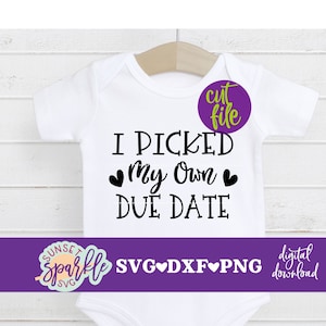 Svg nouveau-né - svg USIN, dxf, fichier png, svg bébé fille pour cricut et silhouette, j'ai choisi mon propre svg date d'accouchement, prématuré svg