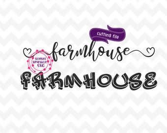 Farmhouse svg file - Farmhouse cut file - Farmhouse svg, dxf, png - instant download - Wood sign svg - home svg, welcome svg