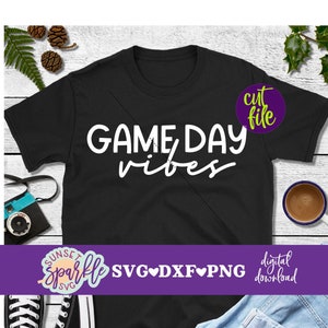 Game Day Vibes svg, Game Day SVG, Football svg, dxf, png instant download, Football Mom svg, Football Mama, Softball svg, Hockey svg, Sports