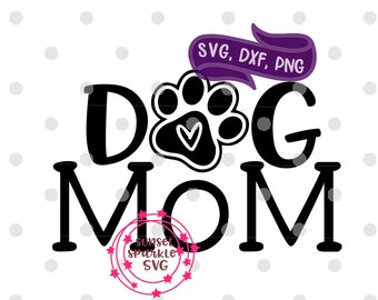 Hond moeder svg, hond moeder svg, dxf, png, hond moeder svg voor cricut en silhouette, vector, bestand knippen