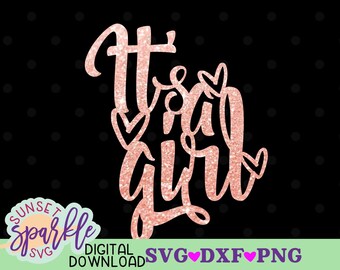 Cake topper svg, It's a Girl svg, Baby svg, dxf, png, Baby Shower svg, Oh Baby svg files, clip art, cut files