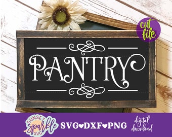 Pantry-svg | Pantry teken svg, dxf, png | Keuken-svg | Home-svg | Svg voor cricut en silhouette