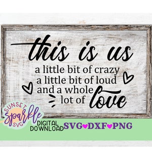 Dit is ons svg, Home svg, dxf, png, familie svg-bestanden voor cricut en silhouette, boerderij svg, boerderijstijl svg, rustieke svg