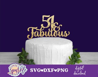 51st Birthday Cake Etsy
